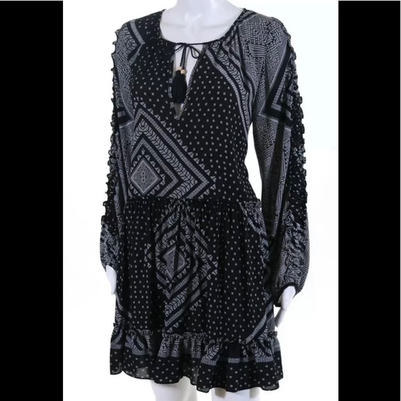 MISA Los Angeles Long Sleeve Bohemian Dress NEW size M - Picture 2 of 6